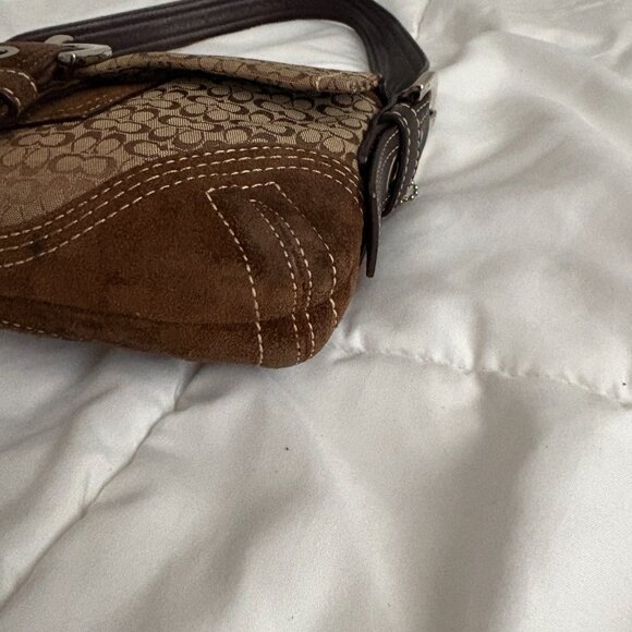 Vintage Coach 3628 Soho Brown Signature C Canvas w/Suede Leather Trim - Picture 5 of 15